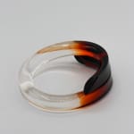 Marlene McKibbin, Edge Dyed Cuff Bangle (Tangerine), 2021