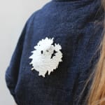 Kelvin J Birk, Distressed Disc Brooch, 2025