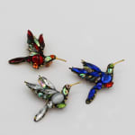 Annie Sherburne, Drop Earrings - Red/Blue, 2024