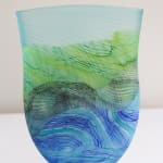 Thomas Petit, Stormy Skies - Large Flattened Flask, 2024