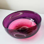 Marlene McKibbin, Knotted Acrylic Bangle - Slate & Clear, 2025