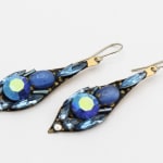 Annie Sherburne, Large Dangle Earrings - Sky Blue, 2025