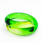 Marlene McKibbin, Edge Dyed Cuff Bangle (Tangerine), 2021