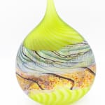 Thomas Petit, Stormy Skies - Large Flattened Flask, 2024
