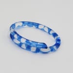 Marlene McKibbin, Patterned Acrylic Bangle - Cobalt, 2025
