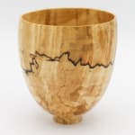 Bert Marsh, Spalted Horse Chestnut Vase, 2000