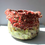 Aneta Regel, Green Red Raining Stone Vessel Small, 2025