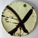 Dylan Bowen, Small Plate - Brown with Cream & Dark Brown , 2019