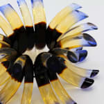 Marlene McKibbin, Edge Dyed Cuff Bangle (Tangerine), 2021