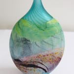 Thomas Petit, Stormy Skies - Large Flattened Flask, 2024