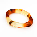 Marlene McKibbin, Edge Dyed Cuff Bangle (Tangerine), 2021