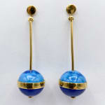 Mara Irsara, Black Cactus Triple Drop Earrings, 2022
