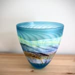 Thomas Petit, Stormy Skies - Large Flattened Flask, 2024