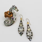 Annie Sherburne, Drop Earrings - Red/Blue, 2024