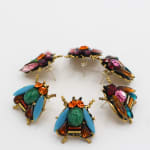 Annie Sherburne, Drop Earrings - Red/Blue, 2024