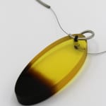 Marlene McKibbin, Large Double Slice Pendant - Orange & Blush, 2025