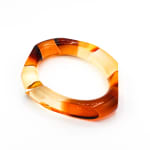 Marlene McKibbin, Edge Dyed Cuff Bangle (Tangerine), 2021