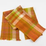 Caroline Richards, British Wool Scarf – Orange & Green, 2020, 2020