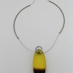 Marlene McKibbin, Large Double Slice Pendant - Orange & Blush, 2025