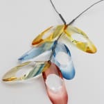 Marlene McKibbin, Circle Top Earrings - Lime, 2023