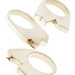 Mara Irsara, Black Cactus Triple Drop Earrings, 2022