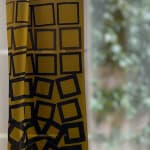 Alison White, Sophie Wool Fino Scarf - Petrol, Yellow, Blush, 2022