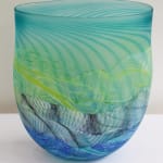 Thomas Petit, Stormy Skies - Large Flattened Flask, 2024