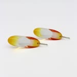 Marlene McKibbin, Circle Top Earrings - Lime, 2023