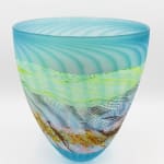 Thomas Petit, Stormy Skies - Large Flattened Flask, 2024