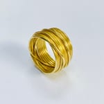 Disa Allsopp, 4-stone Imperial Topaz ring in 18k gold, 2023