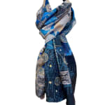 Neil Bottle, Yatra Silk & Velvet Scarf (Gulabi Pink), 2024