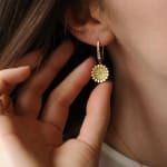 Flora Bhattachary, Lotus Gold Garnet Necklace
