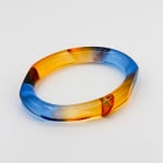 Marlene McKibbin, Edge Dyed Cuff Bangle (Tangerine), 2021