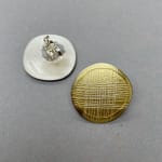 Jane Adam, Small Convex Disc Earstuds, 2024