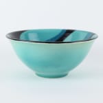 Jane Cox, Aqua Decorated Small Vase, 2022