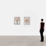 Isabella Ducrot, Red Flowers with Silver Frame I, 2024