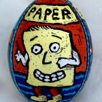 pysanky egg showing paper