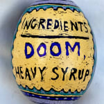 Roz Chast Nuggets of Doom, 2020 eggshell, dye and polyurethane 2.25 x 1. 625 inches (CHAST 244)