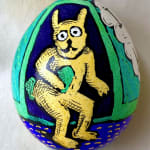 Roz Chast I See No Bunny, 2020 eggshell, dye and polyurethane 2.25 x 1. 625 inches (CHAST 246)
