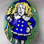 Roz Chast Little Lord Fauntleroy, 2020 eggshell, dye and polyurethane 2.25 x 1. 625 inches (CHAST 176)