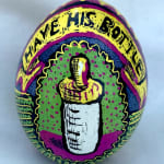 Roz Chast Let the Baby Have His Bottle, 2020 eggshell, dye and polyurethane 2.25 x 1. 625 inches (CHAST 252)