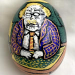 Roz Chast Old Guard, 2021 eggshell, dye and polyurethane 2.25 x 1. 625 inches (CHAST 265)