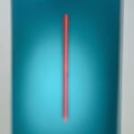 “Vacuum Formed Light Glyph - Teal” , luminescent work by Casper Brindle artist from United States, based in L.A.. Available at Carousel Fine Art Atlanta.