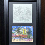 “La femme au oiseaux” , painting by Alain Godon artist from France. Available at Carousel Fine Art Miami.