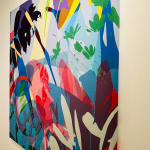 “Inside Out”, painting by Neill Wright artist from Johannesburg, South Africa. Available at Carousel Fine Art Miami.