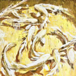 “Gold”, painting by Eric Alfaro artist from Cuba, based in the United States. Available at Carousel Fine Art Atlanta.