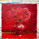 "Amor", painting by Eric Alfaro artist from Cuba, based in the United States. Available at Carousel Fine Art