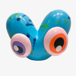 John Westbay Heart Motif Sculpture in Sky Blue with Custom Paint Tagging. Available at Carousel Fine Art.