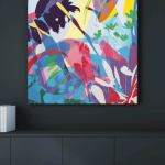 “Inside Out”, painting by Neill Wright artist from Johannesburg, South Africa. Available at Carousel Fine Art Miami.