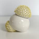 Ikuko Iwamoto, Sea urchin container - yellow, 2021